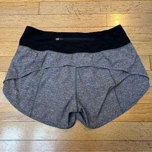 Lululemon Gray and Black Athletic Shorts